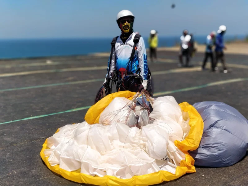 Bali paragliding pilot